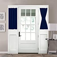 Aquazolax - Cortinas opacas con aislamiento térmico para puerta francesa- paneles para cristales laterales